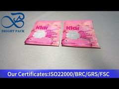 بسته حاوی توپک‌های مواد شوینده با پنجره شفاف