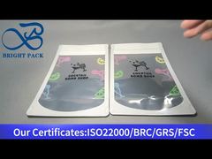 کیسه زیپ دار ایستاده با پنجره شفاف