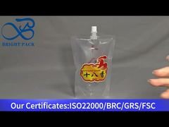 کیسه دهانه ایستاده شفاف