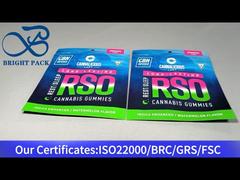 کیسه پلاستیکی رنگارنگ برای آدامس شاهدانه