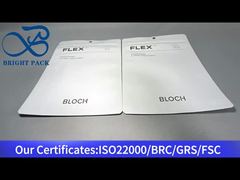 کیسه کامپوزیتی بزرگ و سفید از ورق آلومینیوم با پنجره شفاف برای کفش