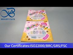 کیسه پلاستیکی رنگارنگ با پنجره شفاف برای اسباب بازی های کودکان