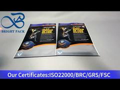 کیسه ایستاده پلاستیکی فویل آلومینیومی سیاه با پنجره شفاف