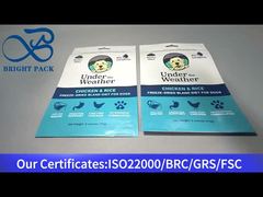 کیسه زیپ‌لاک پلاستیکی آبی برای غذای سگ 170 گرمی