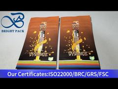 کیسه زپ ضد بچه ای آلومینیوم پلاستیکی قهوه ای