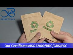 کیسه ایستاده کاغذی کرافت سازگار با محیط زیست