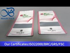 کیسه ی زپ سفید با پنجره ی شفاف درجه ی غذایی