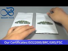 کیسه زیپ دار سفید ایستاده ضد کودک