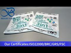 کیسه ایستاده سفید برای کپسول های لباسشویی 420 گرم