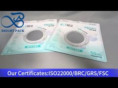 کیسه بسته بندی سفید مقاوم در برابر کودکان با پنجره شفاف برای غلاف های لباسشویی