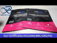 کیسه زیپ دار ایستاده مشکی برای مکمل 1 کیلوگرمی