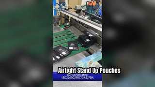 کیسه زیپ ایستاده B2B عمده فروشی قابل آب بندی مجدد و بدون هوا و ایمن مواد غذایی