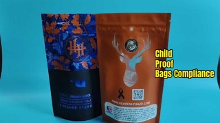 کیسه‌های زیپ‌لاک اثبات شده توسط ایالات متحده آمریکا برای نیازهای انطباق با داروخانه‌های شاهدانه