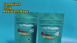 کیسه های علف هرز فله ای مقاوم در برابر کودکان مطابق با سفارشی ایالات متحده برای مارک های شاهدانه