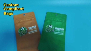 چاپ سفارشی کیسه های مقاوم در برابر کودکان عمده فروش مطابق با ایالات متحده / اتحادیه اروپا برای مارک های شاهدانه