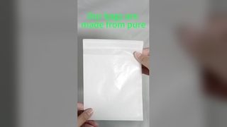 کیسه های کاغذی شیشه ای سفارشی با بسته شدن پوسته و مهر و موم خود چسب، 100% زیست تخریب پذیر و سفارشی
