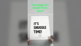 کیسه پستی پوشاک کاغذی شیشه ای خالص 40 گرمی با نوار چسب خود آب بندی و پاکت کاملا قابل بازیافت