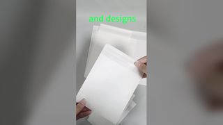 کیسه های کاغذی شیشه ای شفاف و قابل تجزیه برای بسته بندی تی شرت