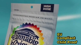 بسته بندی ضد کودک دارای گواهینامه ایالات متحده برای داروخانه ها و مارک های حشیش اتحادیه اروپا