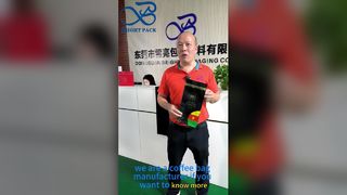 دریچه هوای کیسه قهوه با کف صاف برای نگهداری دانه های بو داده تازه