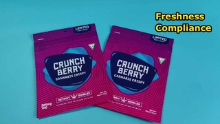 کیسه‌های زیپ‌لاک سفارشی مایلار ثبت اختراع ایالات متحده برای نیازهای تازگی و انطباق با شاهدانه