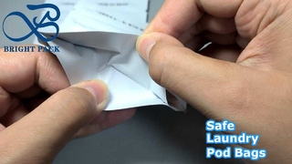 کیسه های سفید مقاوم در برابر کودکان کوچک برای مواد شوینده کپسول لباسشویی