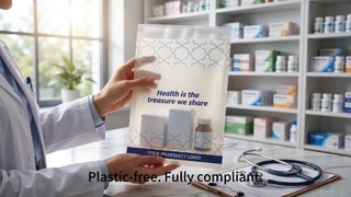 کیسه پزشکی شیشه ای شیشه ای محافظ بسته بندی دارویی لوکس شفاف