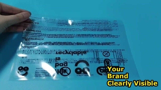 کیسه های پلاستیکی شفاف چاپ شده سفارشی برای تامین عمده فروشی خرده فروشی