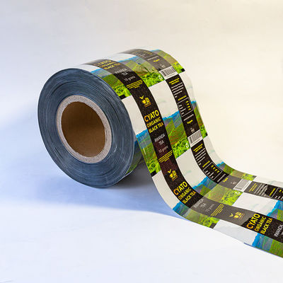 مواد غذایی ورق آلومینیوم فیلم رول کامپوزیت رنگ چاپ چای میان وعده بسته بندی خودکار رول فیلم