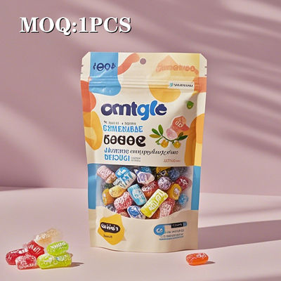 بسته بندی مواد غذایی قابل بازیافت قابل تجزیه زیست بسته بندی ضد بوی کیسه ای مهر و موم شده با زیپ