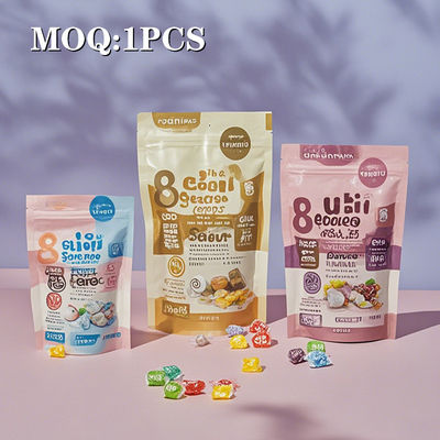 بسته بندی ضد بوی سفارشی چاپ زپ زپلاک لوگو پلاستیکی کیف ایستاده قابل خوردن بسته بندی میلار کیسه های قابل باز کردن