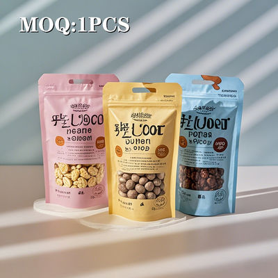 کیسه ایستاده با زیپ لاک برای آجیل، دانه ها و لوبیا: کیسه های بسته بندی مواد غذایی حرفه ای