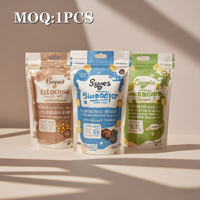 بسیار کم MOQ 1 قطعه تحویل سریع چاپ دیجیتال سفارشی قیمت عمده بسته بندی مواد غذایی کیسه مایلار