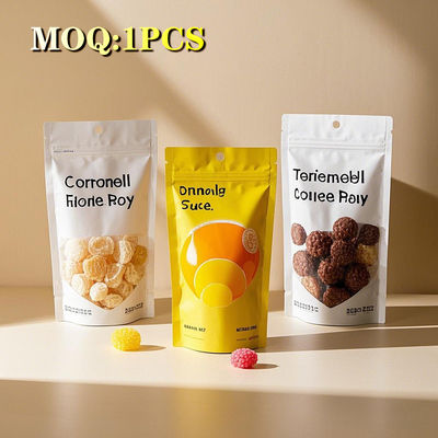 اندازه سفارشی چاپ شده بسته بندی مواد غذایی ضد بچه آب نبات گامی مهر جانبی 3.5g ضد بوی کیسه های کنده شده مایلار