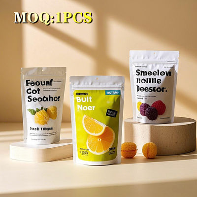 بسته بندی شده از فولک آلومینیوم مت ایستاده برای میان وعده ها چای شکلات و قهوه با طراحی آزاد