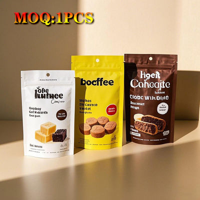 بسته بندی لوگو سفارشی 1 اونس 28 گرم / 7 گرم / 4x5 اینچ 3.5 گرم شیرینی قابل خوردن کوکی ضد بوی زپ مایلار کیسه پلاستیکی
