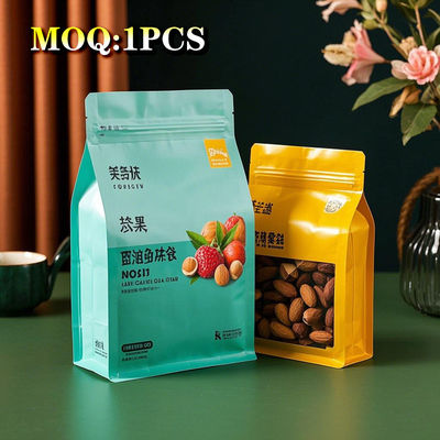 لوگو کاغذ آلومینیومی چاپ شده سفارشی Matte Flat Bottom Black Color Coffee Bag بسته بندی 500g 1kg One Way Valve Food Grade کیف
