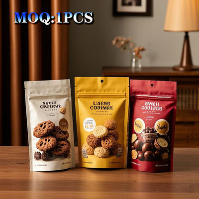 جعبه زپ ایستاده سفارشی برای غذاهایی که از پنجره باز پشتیبانی می کنند