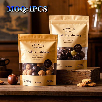 ورق آلومینیوم لایه دار انعطاف پذیر پلاستیکی زیپ قفل Doypack بسته بندی مواد غذایی لاستیکی کیسه های بسته بندی مواد غذایی سفارشی چاپ قابل بازیافت