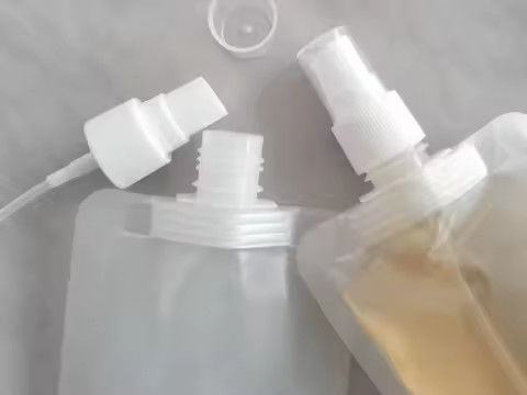 کیسه اسپوت سفارشی با اسپری فلپ تاپ برای Tonico Tratamiento و شامپو بسته بندی کیسه