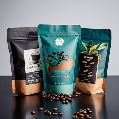 عمده فروشی لوگو سفارشی کیسه های Mylar - کیف های زیپ لاک فلز آلومینیومی ضد بوی برای بسته بندی مواد غذایی و قهوه