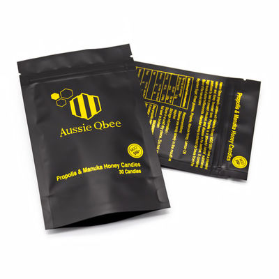 کیسه های بسته بندی متعدد لایه آلومینیوم ترکیبی ضد کودک برای آب نبات / میان وعده ها / داروسازی راه حل های بسته بندی CR سفارشی