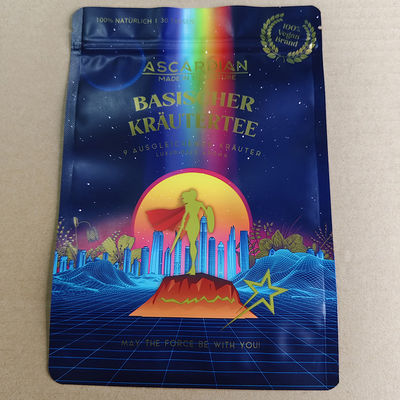 کیسه ایستاده با مهر و موم قابل پاک شدن بسته بندی ترکیبی درجه پزشکی برای لوازم آرایشی شفاف و ضد دستکاری