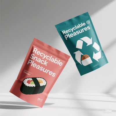 کیسه های بسته بندی غذایی بسته بندی شده 8 طرفه - سازگار با محیط زیست و ضد رطوبت برای میان وعده ها و قهوه