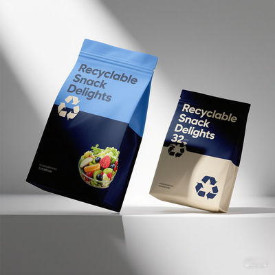 جعبه های بسته شده 8 طرفه مستقیم کارخانه با Zipper Closure مقاوم در برابر UV برای صادرات جهانی مواد غذایی