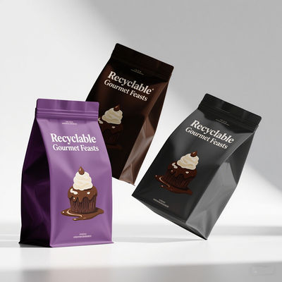 بسته بندی 8 طرفی برای غذاهای سالم رنگ های پانتون و چاپ کد QR