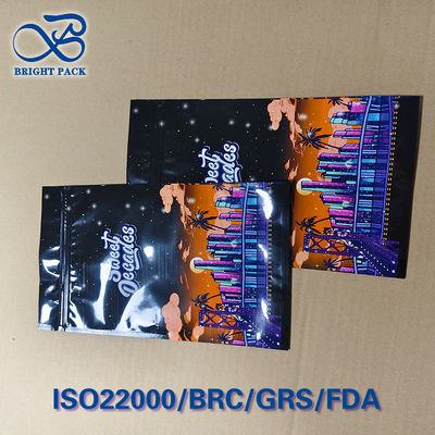 چاپ منظره شبانه شهر سفارشی کیسه‌های مقاوم در برابر کودک با مهر و موم سه‌گانه - دارای گواهی ASTM F963