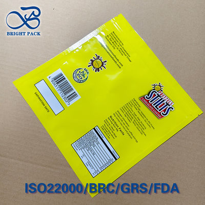 لوگو سفارشی شکل قلب بسته بندي بسته بندي قابل بسته بندي مجدد برای آب نبات و اسنک