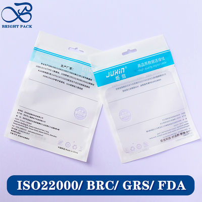 کیسه های پلاستیکی زیپ دار آب بندی شده با چاپ سفارشی سازگار با محیط زیست برای بسته بندی محصولات الکترونیکی با پنجره های شفاف.