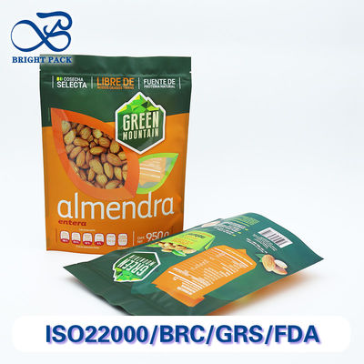 تامین کارخانه کیسه های ایستاده زیپ دار کیسه های مایلار برای بسته بندی آجیل با چاپ سفارشی و پنجره.